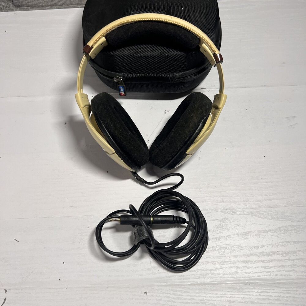 Sennheiser HD 598 Open Back Stereo Headphones - Tan/Brown with‎ Case
